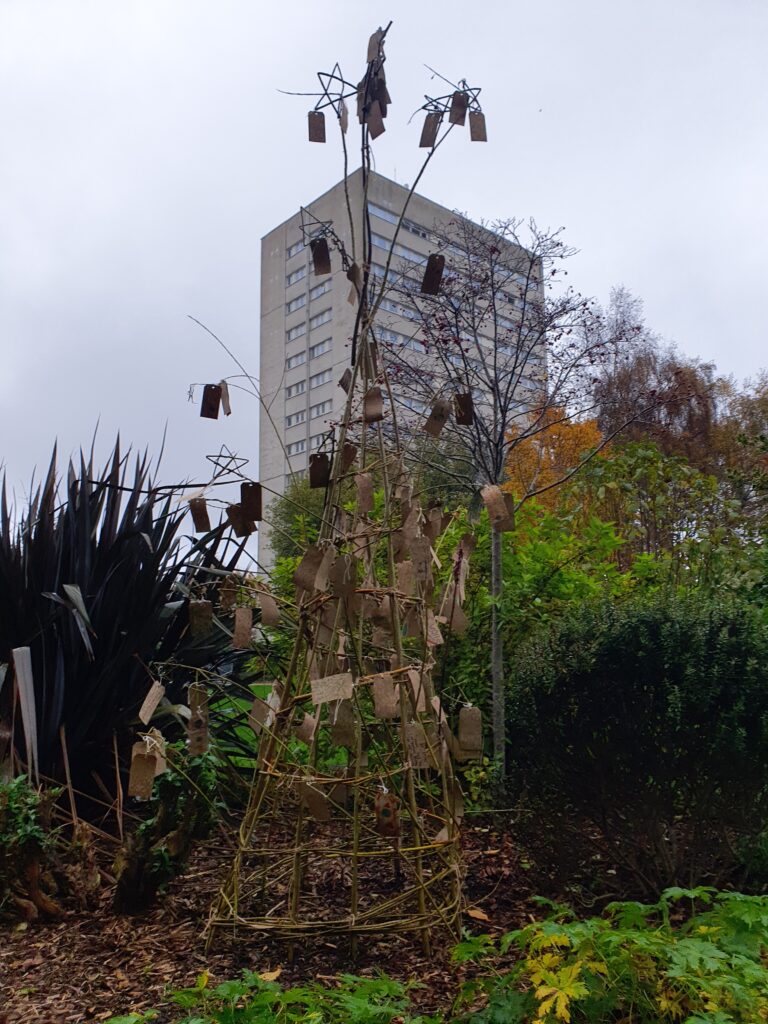 Tree of hope in the garden of peace