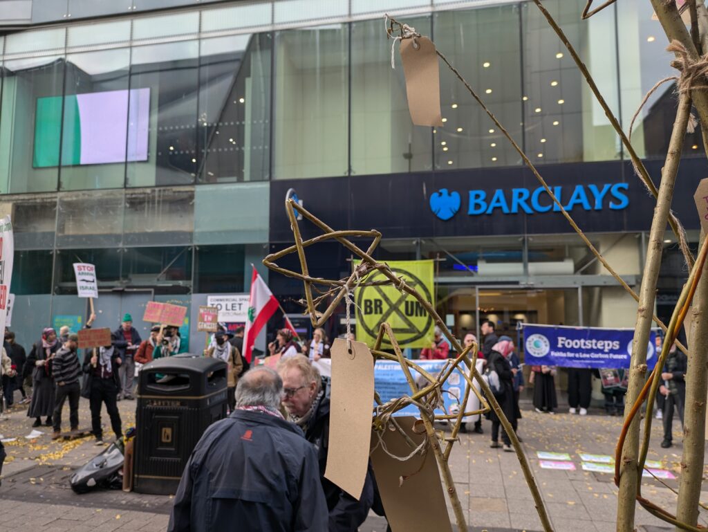 Tree of hope outside Barclays